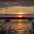 Boote im Abendlicht