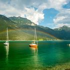 Boote im Achensee, Tirol