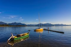 Boote im Chiemsee