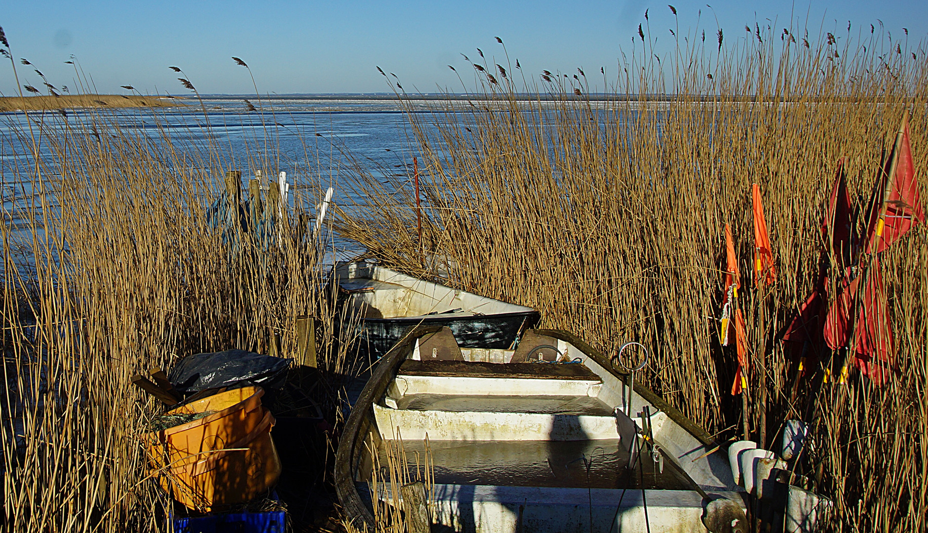 Boote im Eis