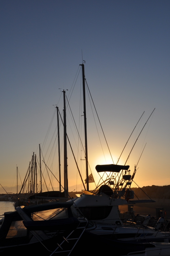 Boote im Hafen von Colonia de Sant Pere