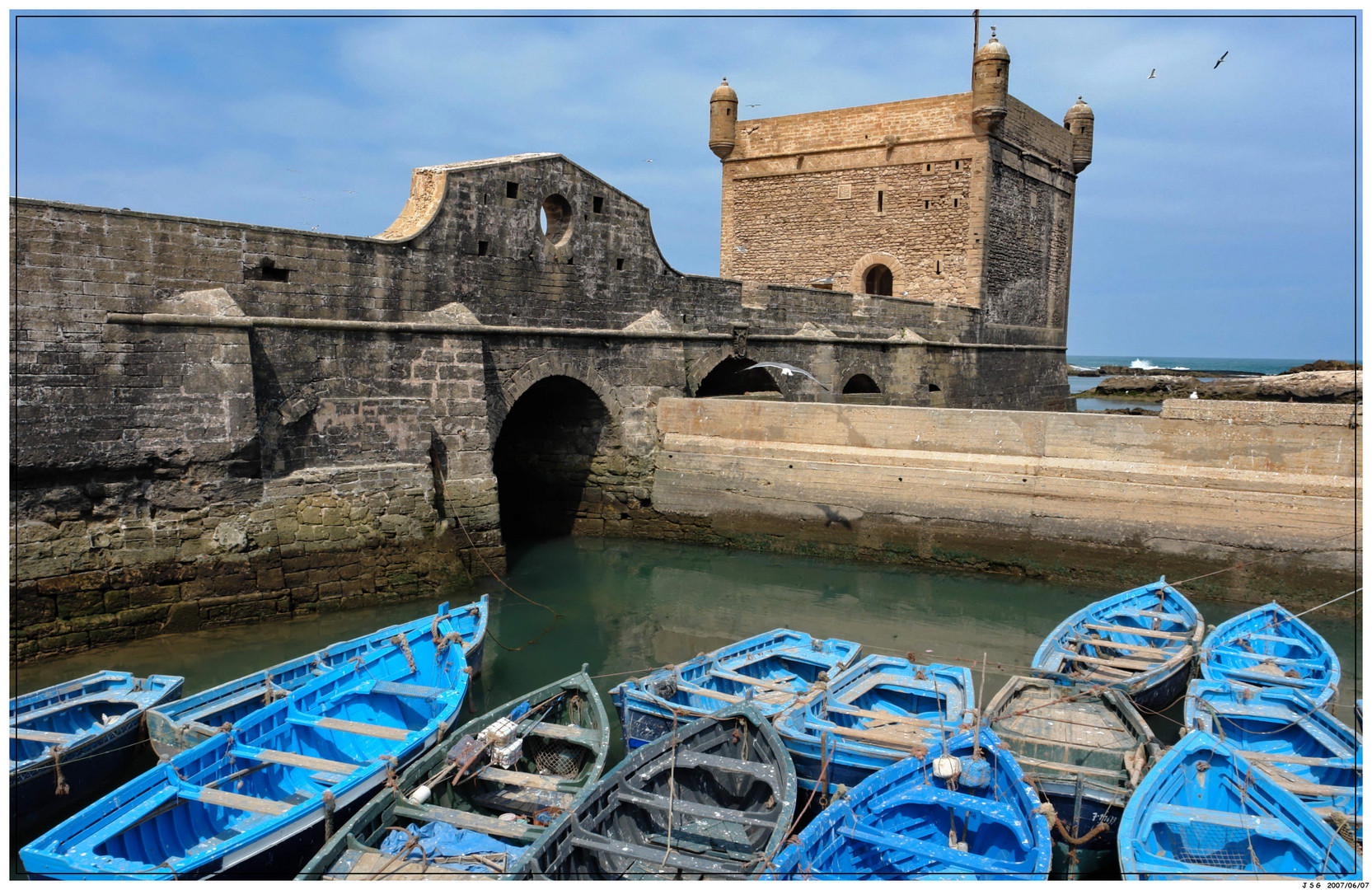 Boote im Hafen von Essaouira