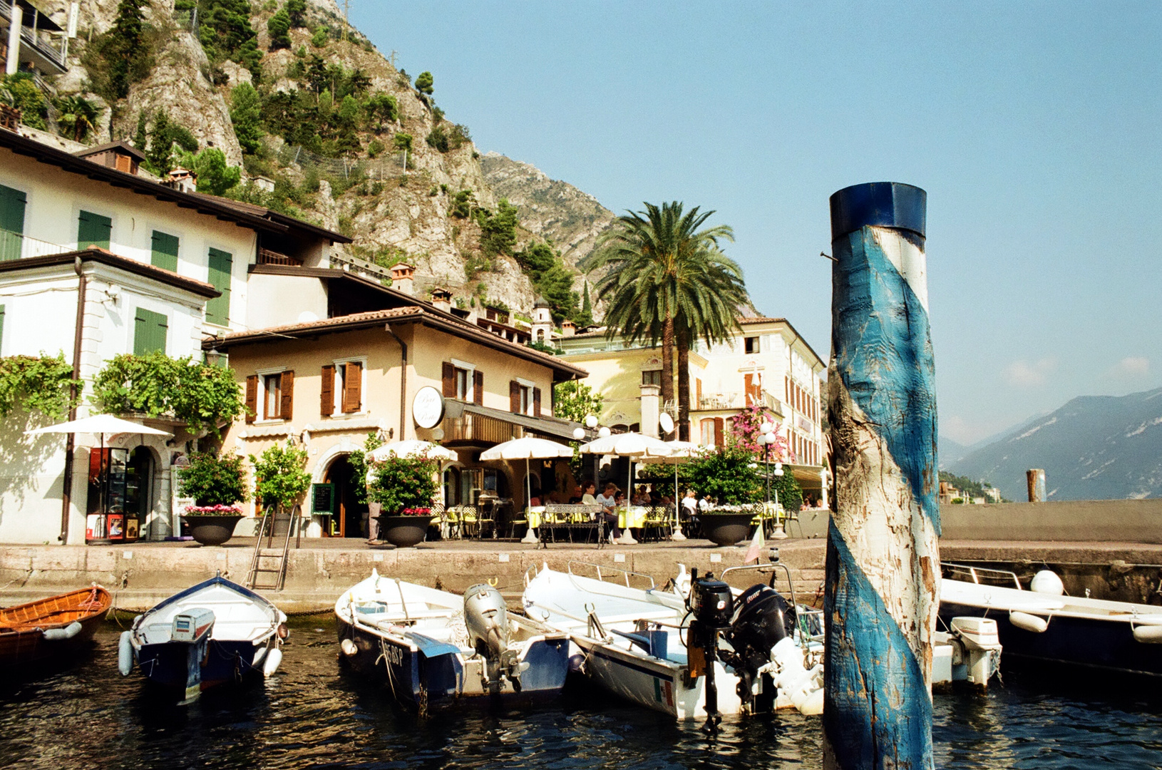 Boote im Hafen von Limone