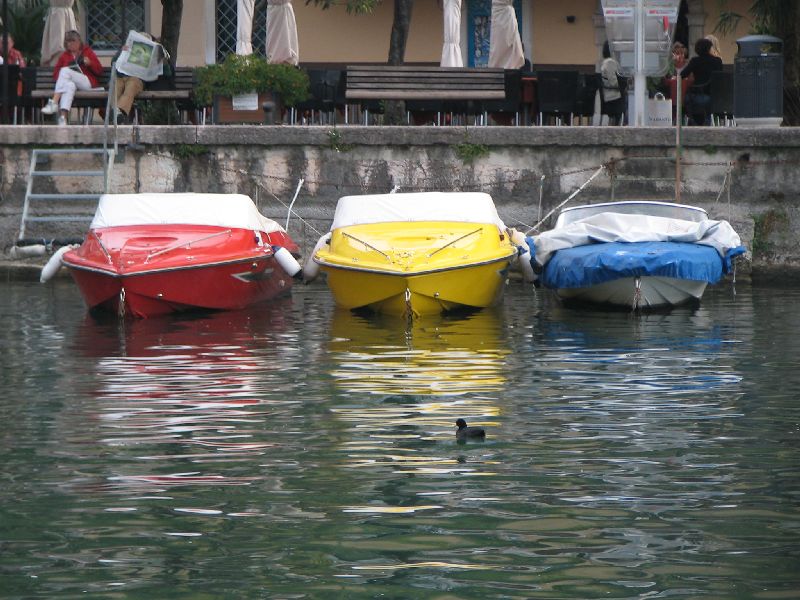 Boote im Hafen von Malcesine