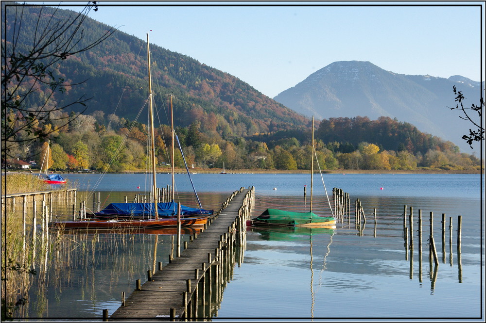 Boote im Herbst