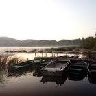 Boote im Laacher See