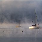 Boote im Nebel II