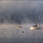 Boote im Nebel II