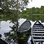 Boote im Orinocodelta