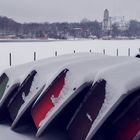 Boote im Schnee / Boots in the snow