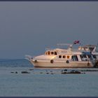 Boote im Sonnenuntergang