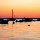 Boote im Sonnenuntergang 