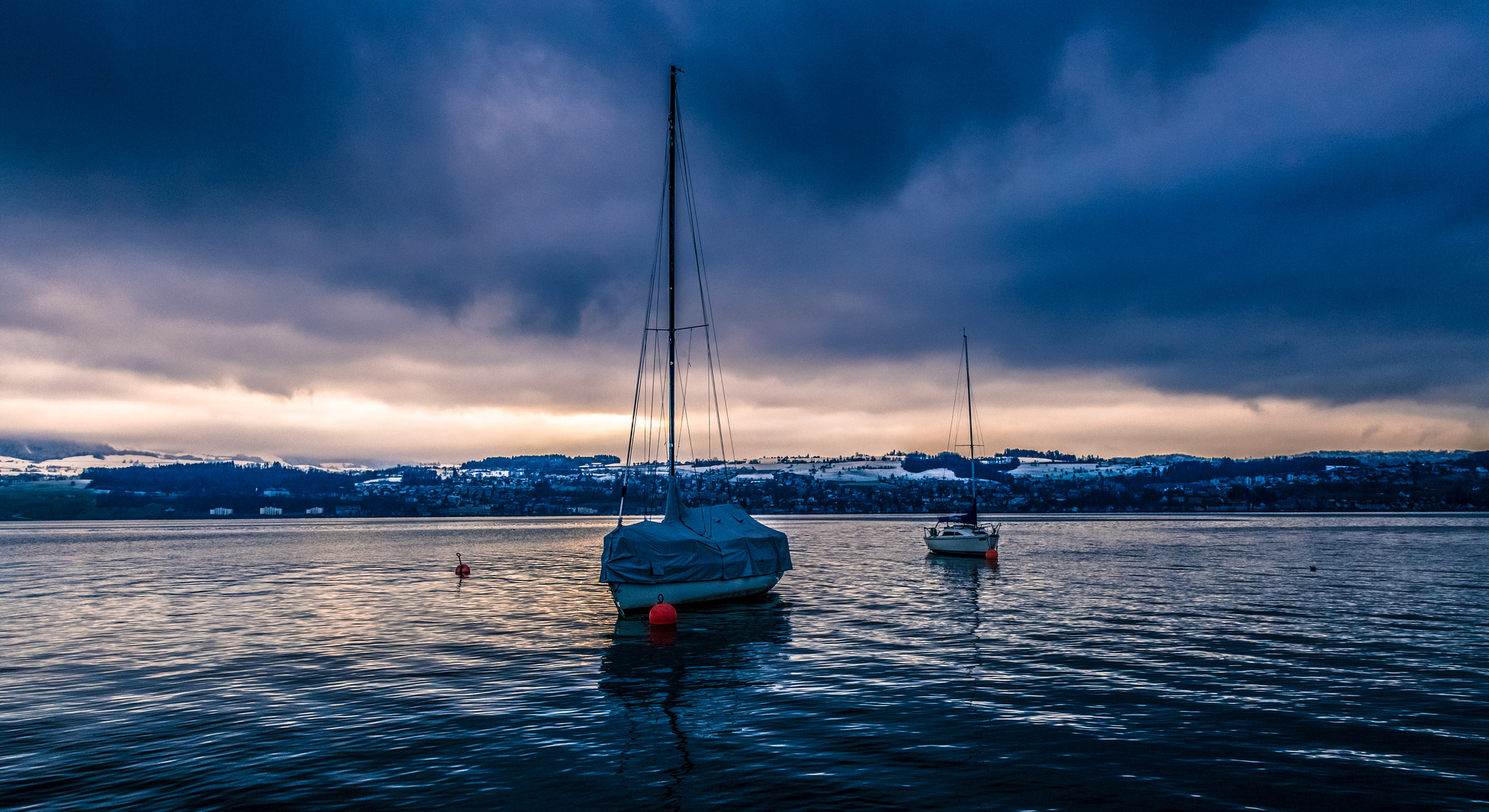 Boote im Winter