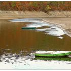 Boote in Asel bei Niedrigwasser