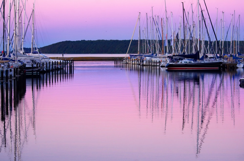 Boote in der Abendsonne