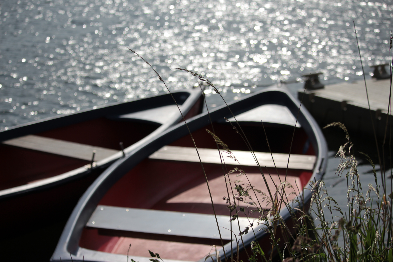 Boote in der Abendsonne