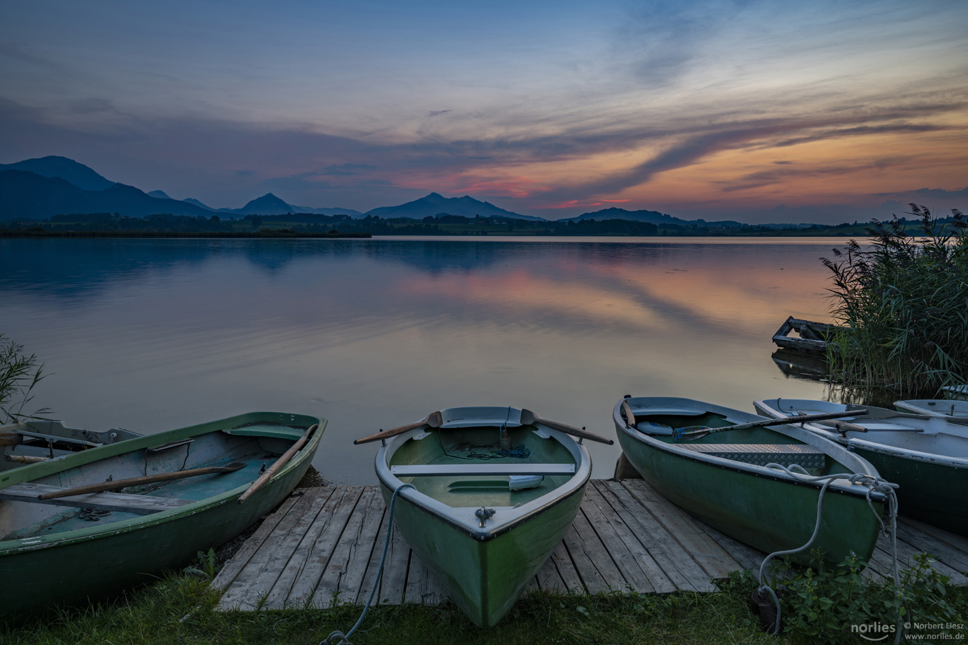 Boote in der Abendstimmung