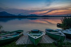 Boote in der Abendstimmung