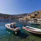 Boote in der Bucht von Symi