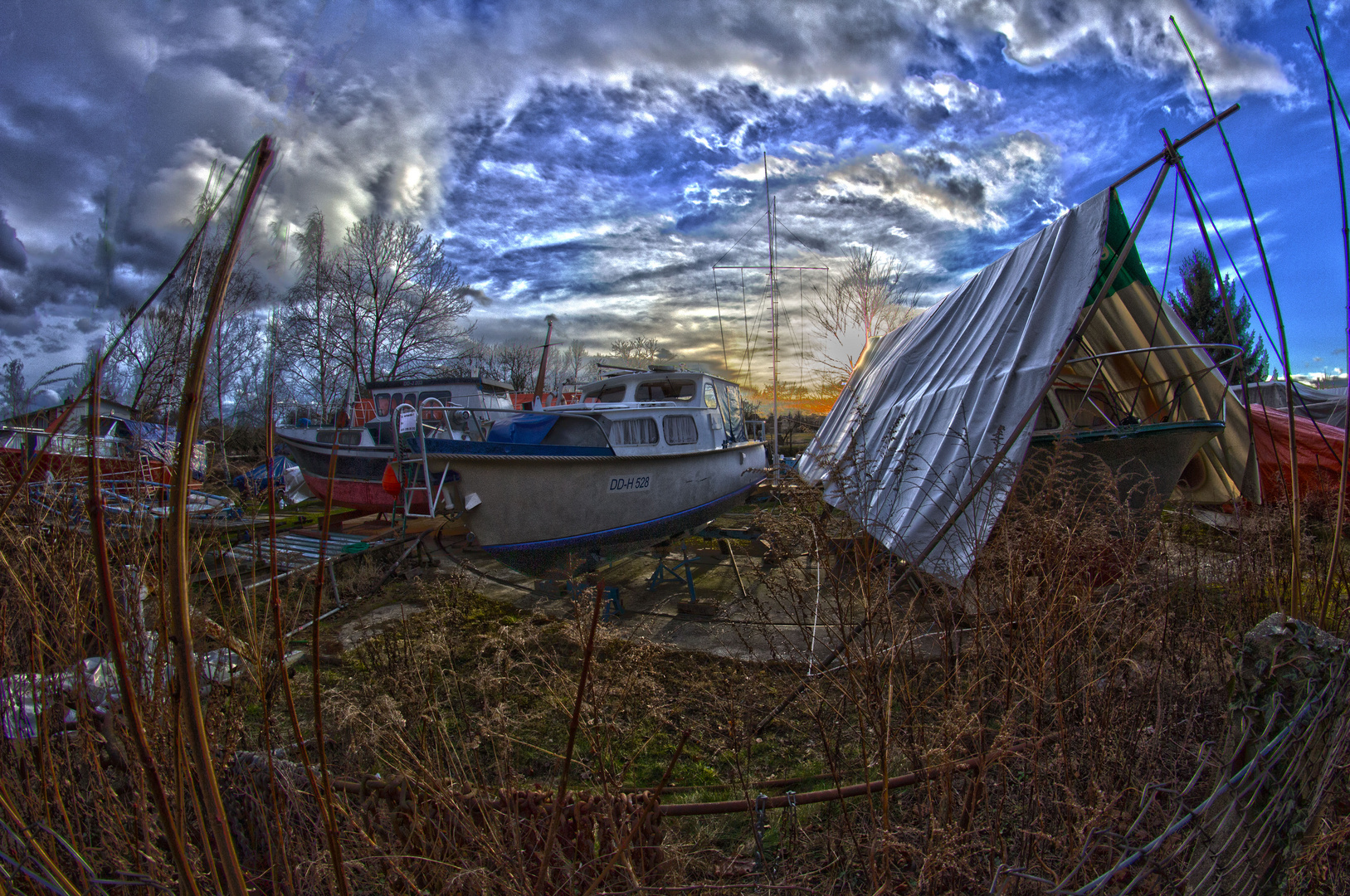 Boote in der "Winterruhe"