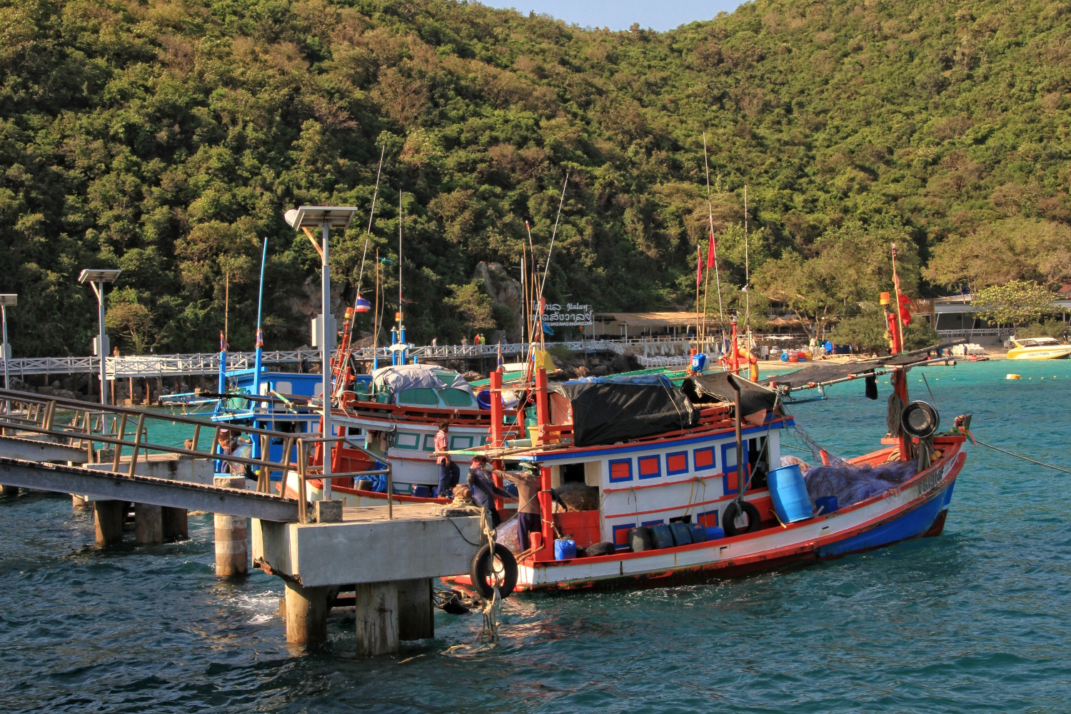 Boote in Koh Larn