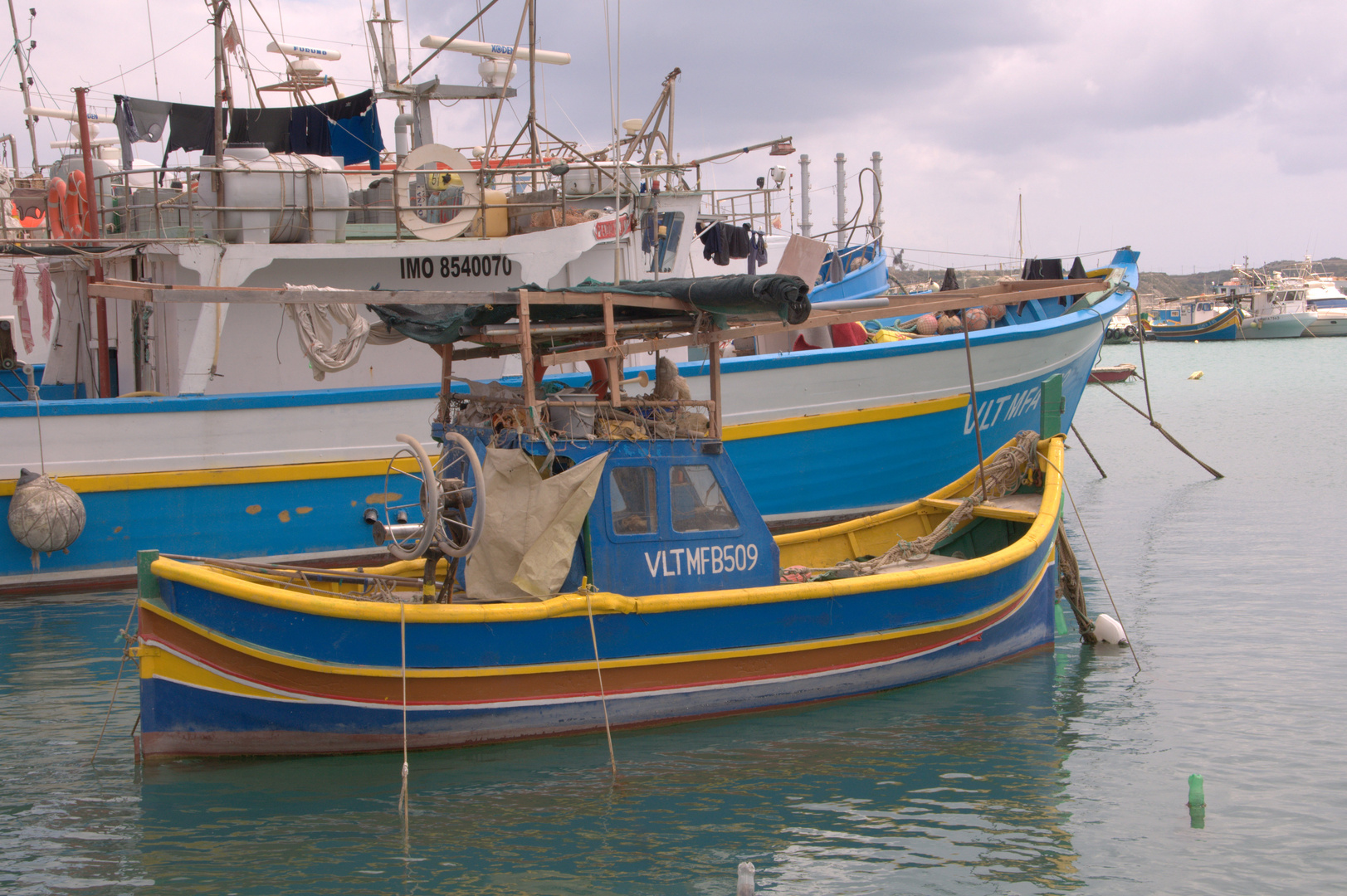 Boote in Marsaxlokk auf Malta