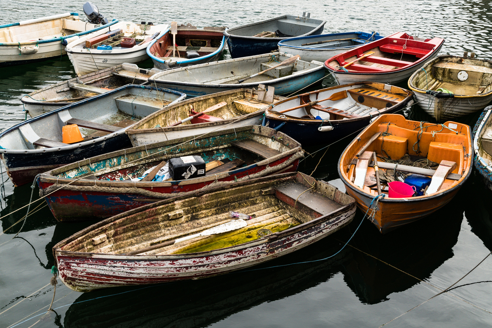 Boote in Mevagissey Cornwall