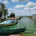 Boote in Warthe auf Usedom