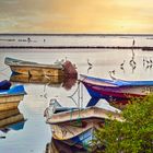 Boote mit Spiegelung