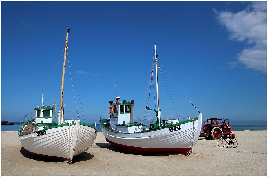 boote mit Traktor