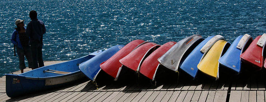 Boote, Moraine Lake