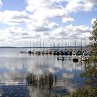 Boote und Wolken am Steinhuder Meer