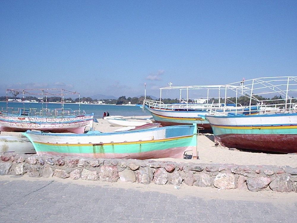 Boote vor der Medina