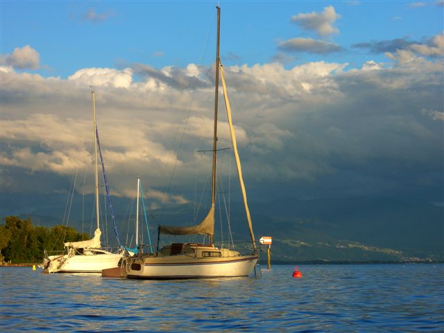 Boote vor Wasserburg a. Bodensee