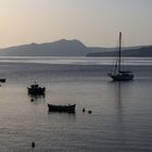 Boote vorm "Santorini Dive Center"