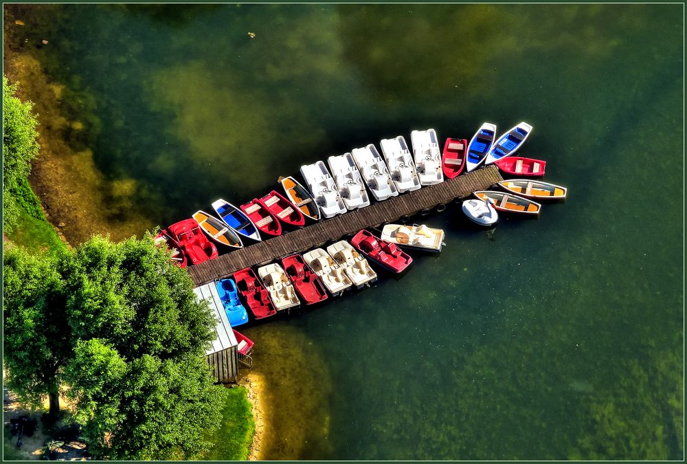 Boote zu vermieten (+ 1 Schwan)