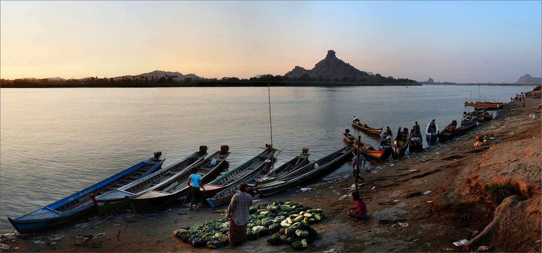 Bootsanleger bei Hpa-An