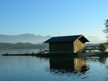 Bootsanleger in Baierbach am Simssee