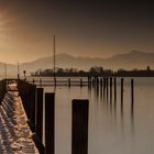 Bootsanleger in Gstadt am Chiemsee