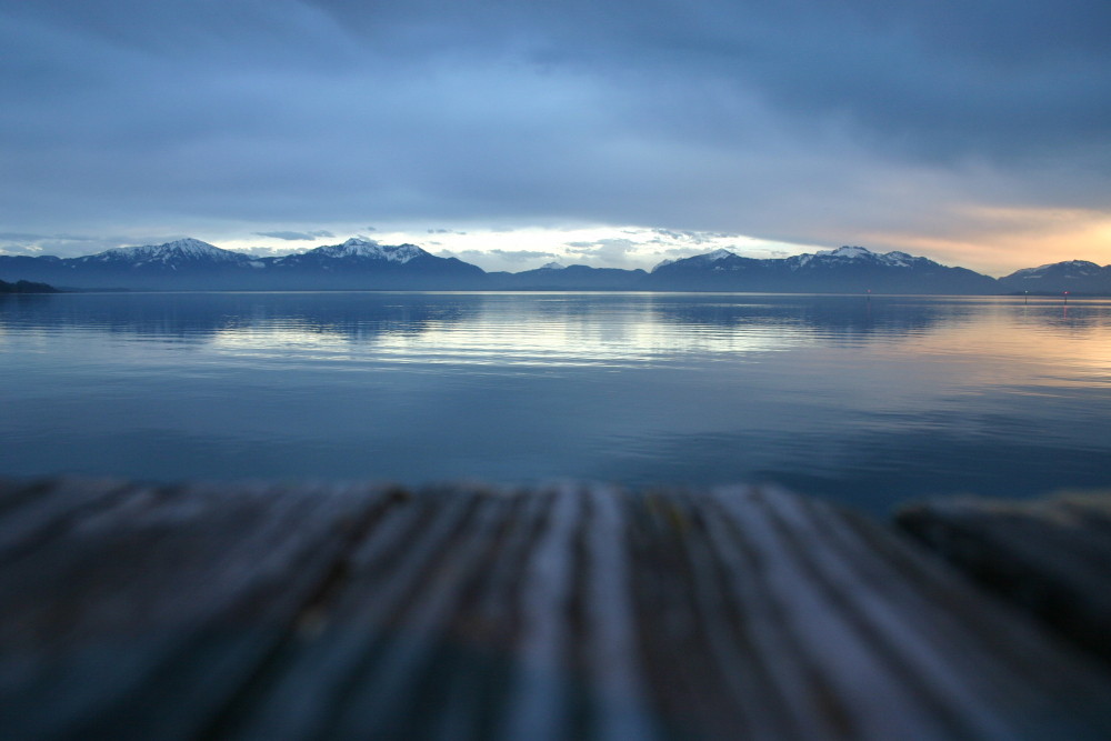 Bootsanlegestelle am Chiemsee