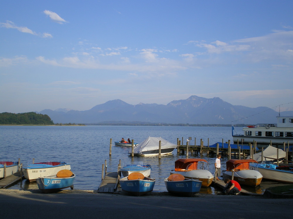 Bootsanlegestelle am Chiemsee