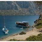Bootsausflug in den Buchten von der türkischen Ägäis