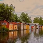 Bootschuppen im August