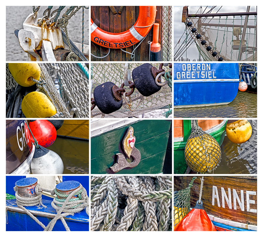 Bootsdetails der Greetsieler Krabbenflotte