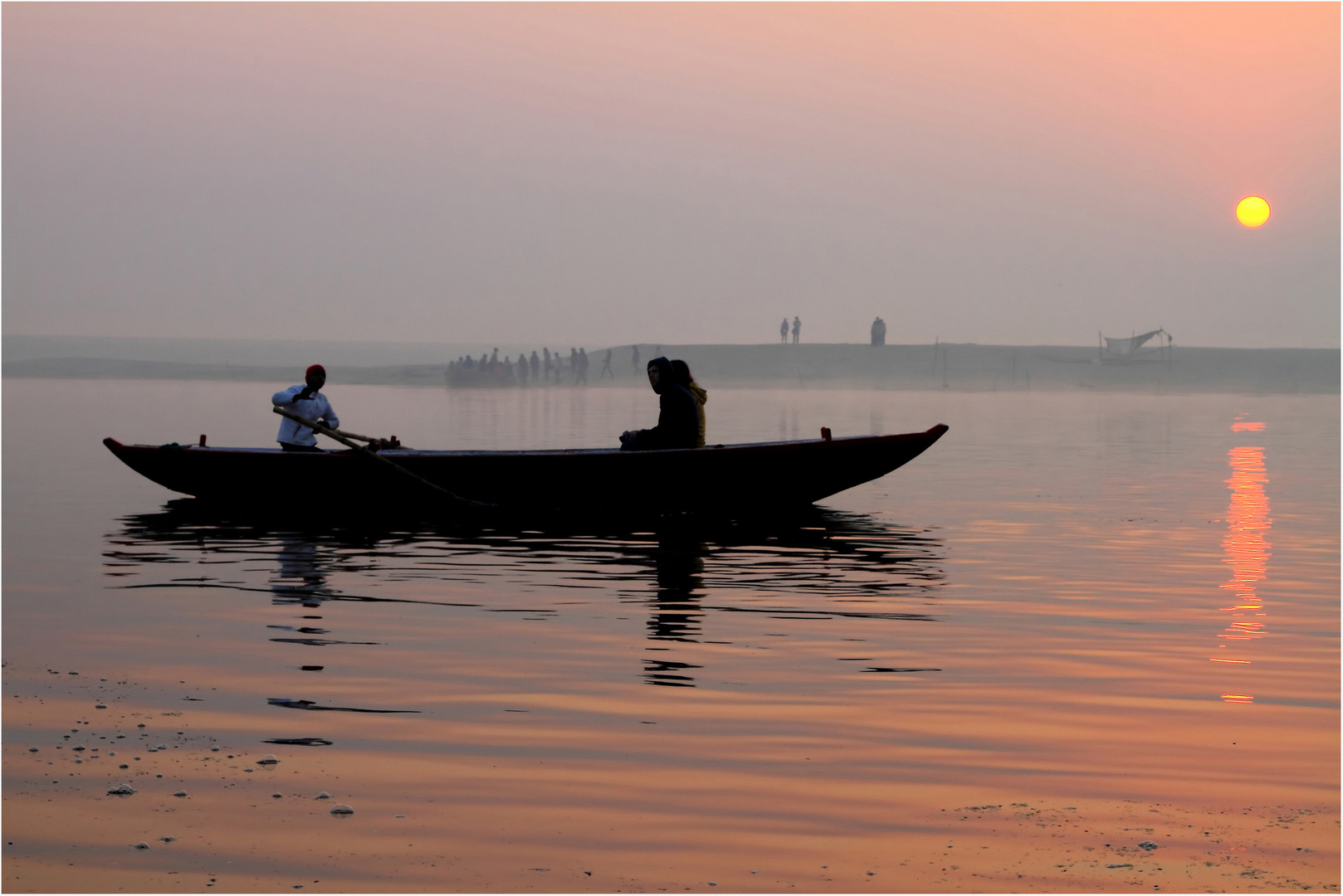 Bootsfahrt am Ganges in Varanasi