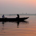 Bootsfahrt am Ganges in Varanasi