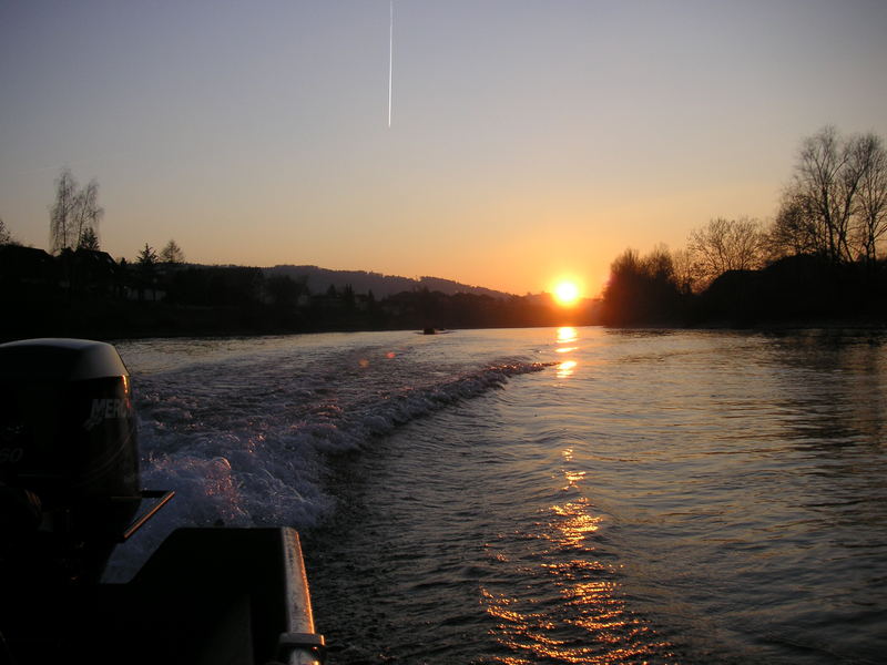 Bootsfahrt auf Aare