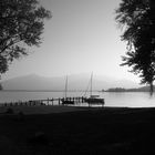 Bootsfahrt auf dem Chiemsee im Herbst