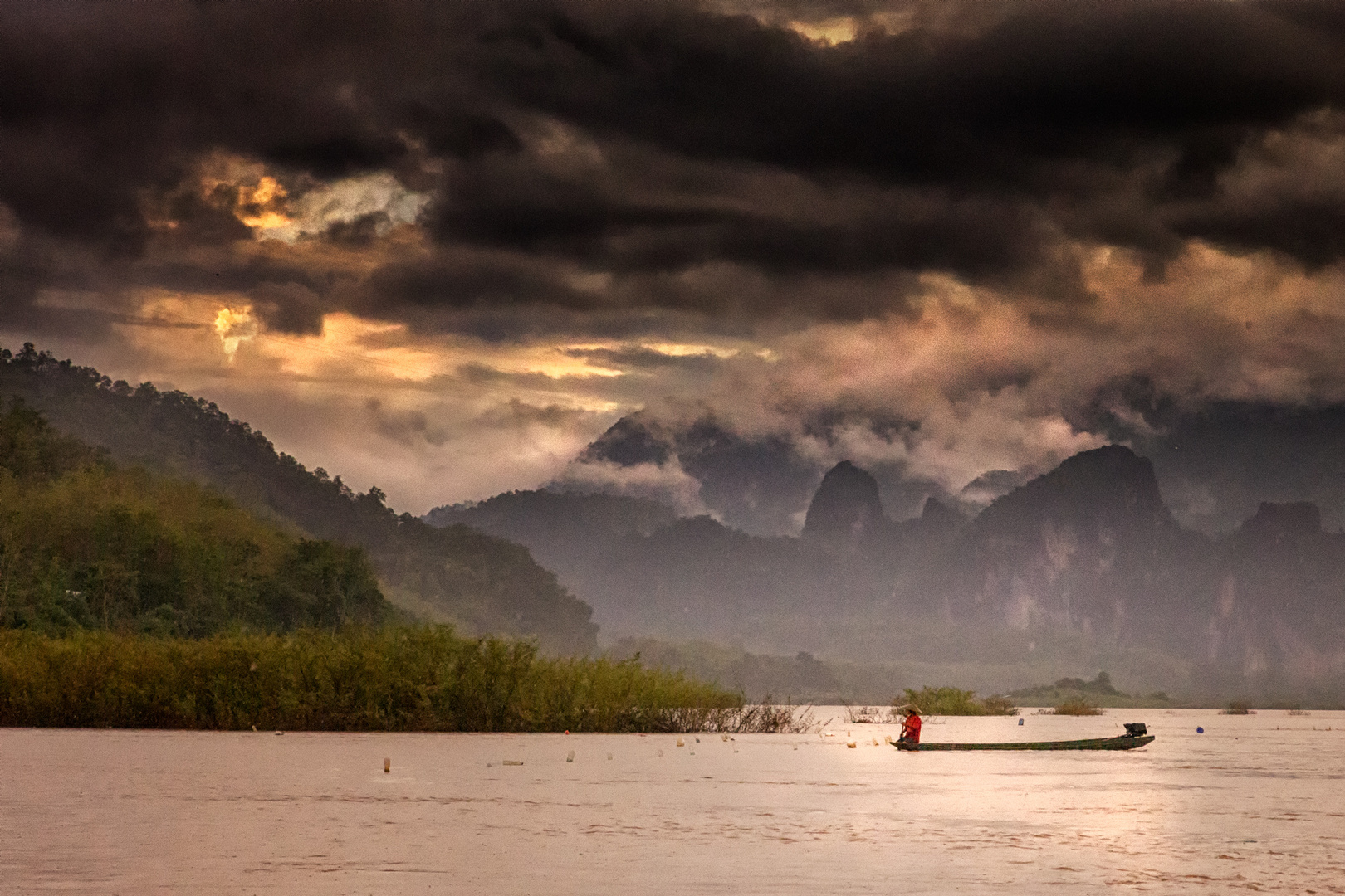Bootsfahrt auf dem Mekong #3