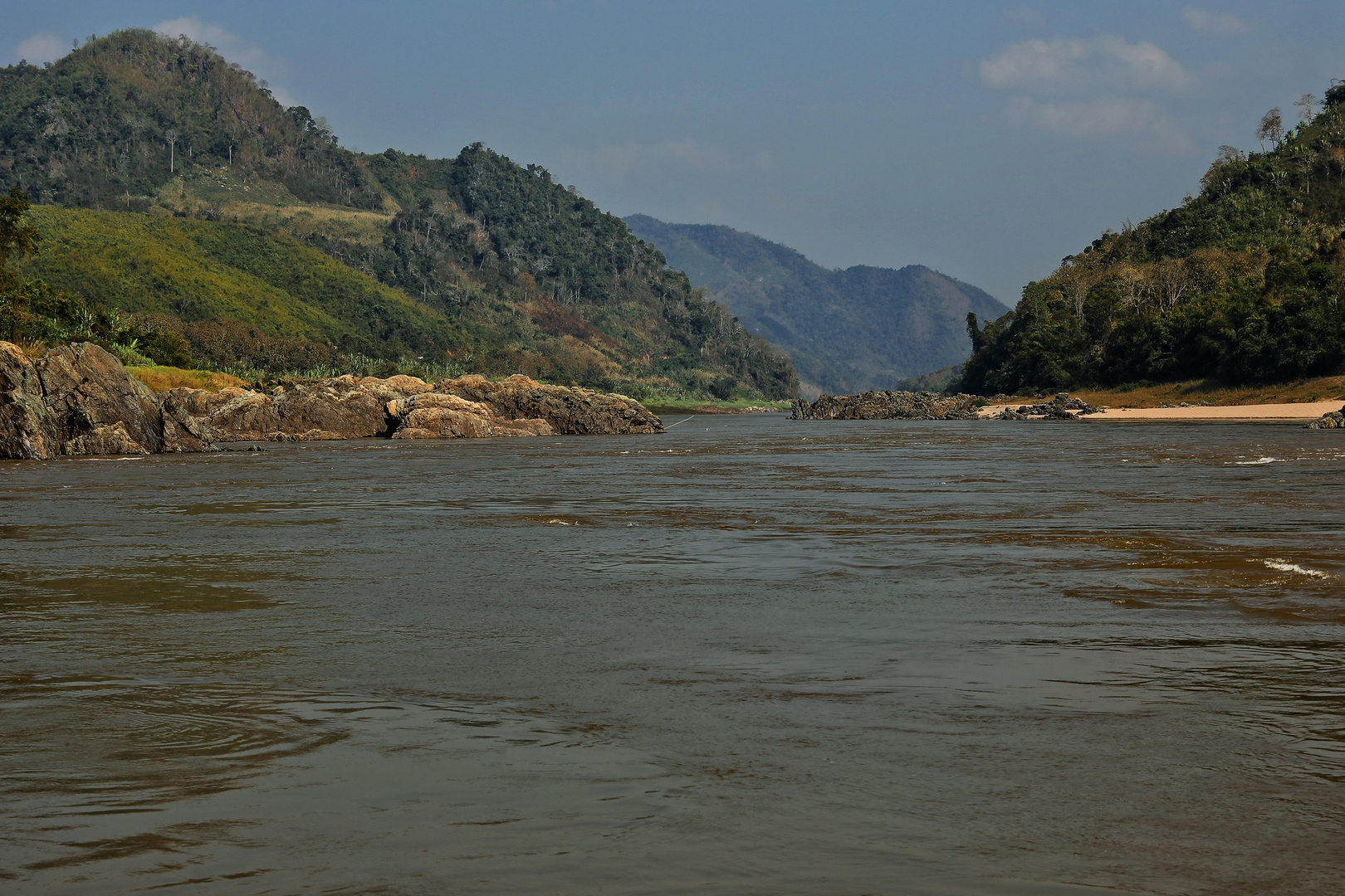 Bootsfahrt auf dem Mekong